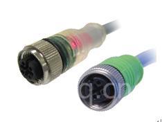 宜科直线形单端预注I/O连接器-M12系列产品